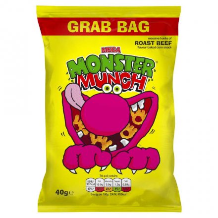 Monster Munch Roast Beef Grab Bag 40g (Pack of 30)