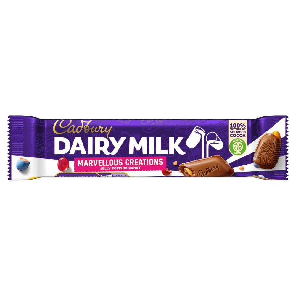 Cadbury Dairy Milk Marvellous Creations Jelly Popping Candy Shells 47g