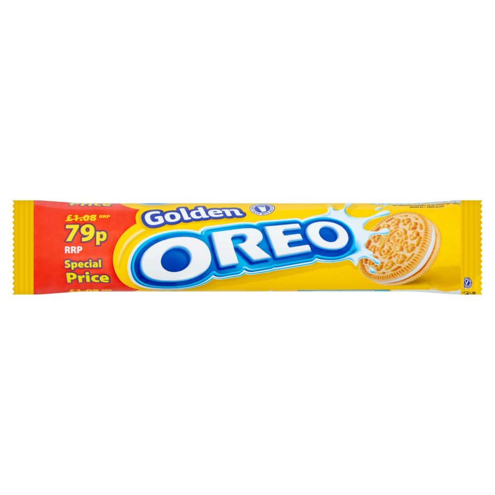 Oreo Golden Sandwich Biscuits 154g  