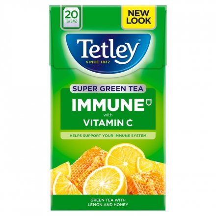 Tetley Supergreen Vit C Honey & Lemon (Pack of 4)