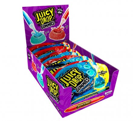 Bazooka Juicy Drop Gummies 57g (Pack of 12)