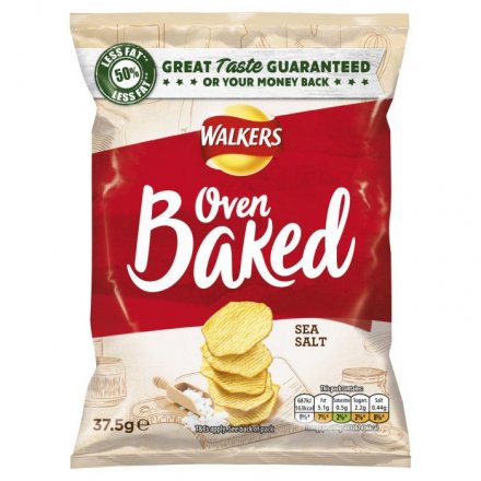 Walkers Baked Ready Salted 37.5g (Pack of 32)
