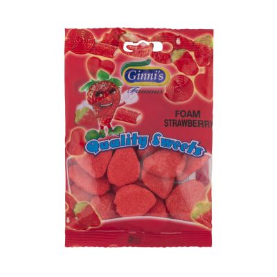 Gini Foam Strawberry 130g (Pack of 10)