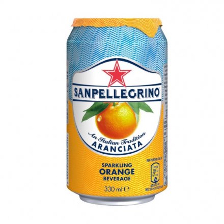 San Pellegrino Orange Can 330ml (Pack of 12)