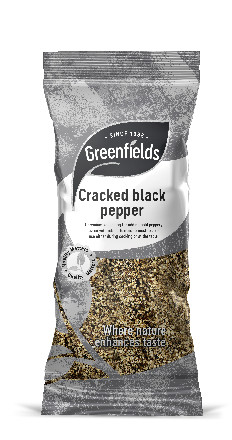 Greenfields Cracked Black Pepper 75g (Pack of 12)