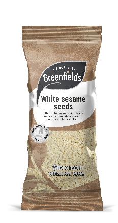 Greenfields White Sesame seeds 200g (Pack of 8)