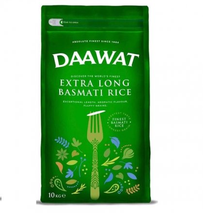Daawat Extra Long Basmati Rice 10kg (Pack of 1)