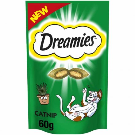 Dreamies Cat Treats Catnip 60g (Pack of 8)