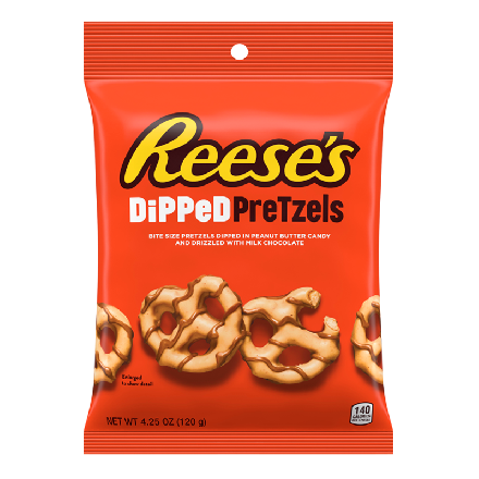 Reeses Dipped Pretzels 120g (Pack of 12)