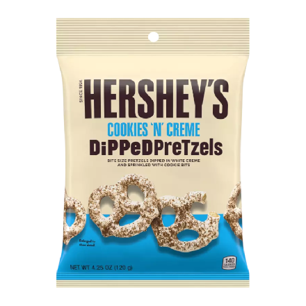 Hershey Cook N Creme Dip Pretzels 120g (Pack of 12)