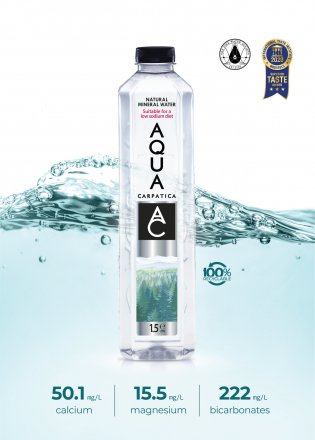 AQUA Carpatica Still Natural Mineral Water 1.5Ltr (Pack of 6)