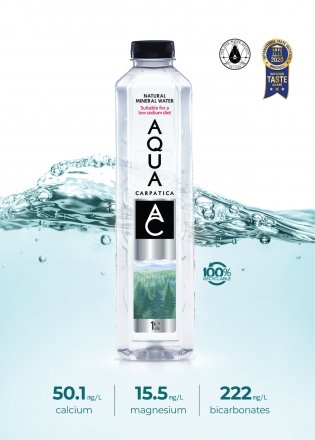 AQUA Carpatica Still Natural Mineral Water 1Ltr (Pack of 6)