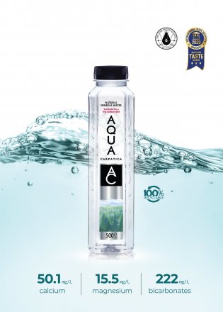 AQUA Carpatica Still Natural Mineral Water 500ml (Pack of 12)