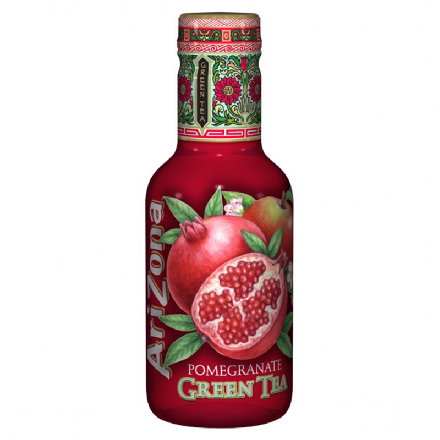 Arizona Pomegrante Green Tea  500ml (Pack of 6)