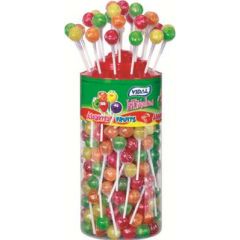 Vidal Assorted Fruits Lollipops 250g Bag