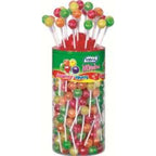 Vidal Assorted Fruits Lollipops 100g Bag