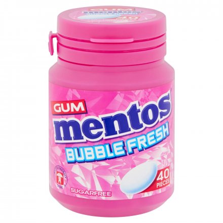 Mentos Gum Bubble Fresh Bottle 56g (Pack of 6)
