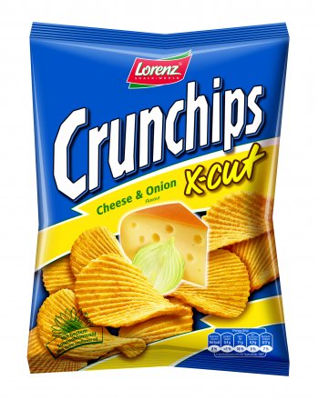 Lorenz X Cut Cheese & Onion 85g (Pack of 12)