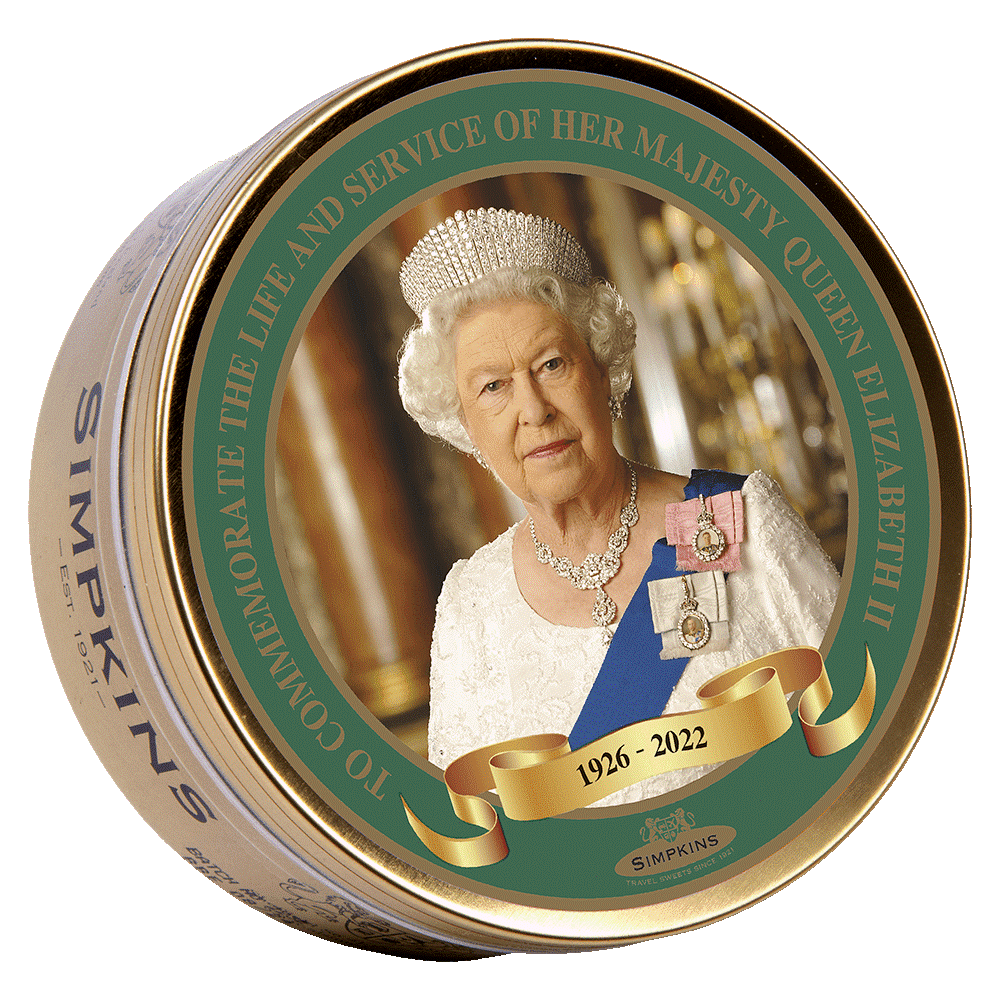 Queen Elizabeth ll Commemorative Travel Tin (Pack of 6)